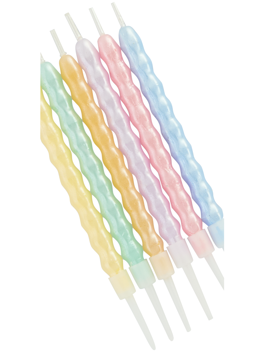 Pastel Metallic Candles