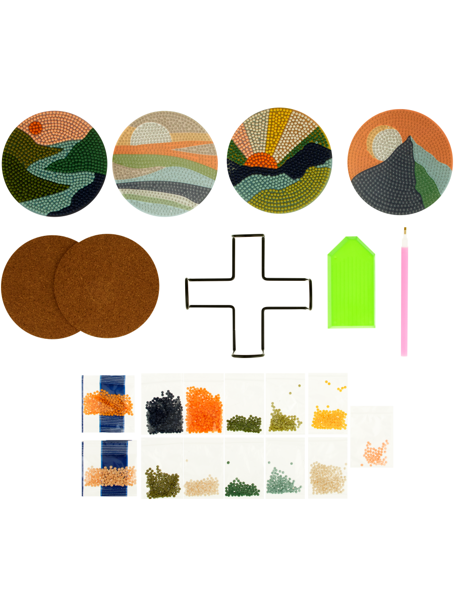 Diy Gem Art Coaster Set