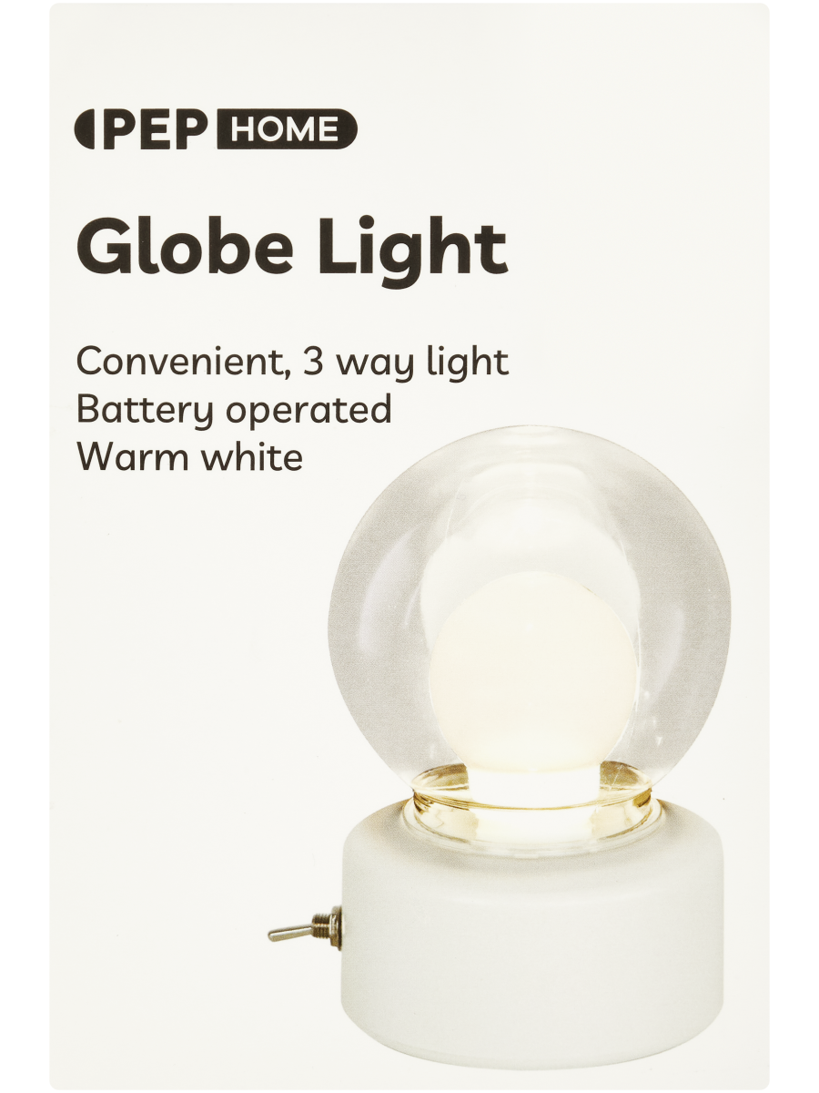 Battery Operated Globe Light Warm White