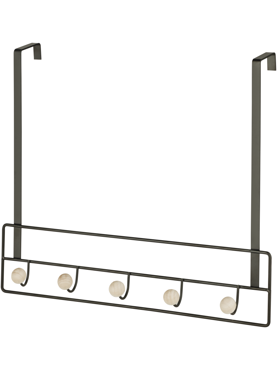 Over The Door Metal Hook Black