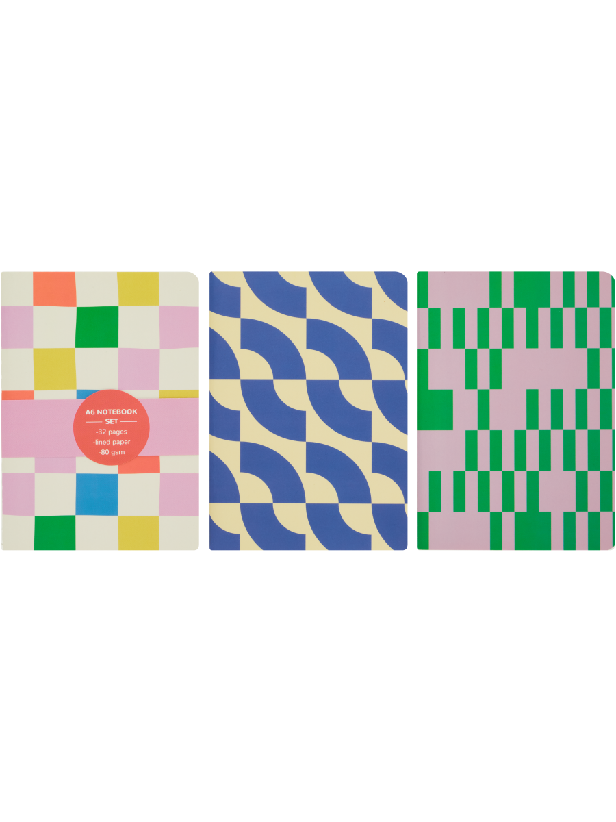 Assorted A6 Notebook Set
