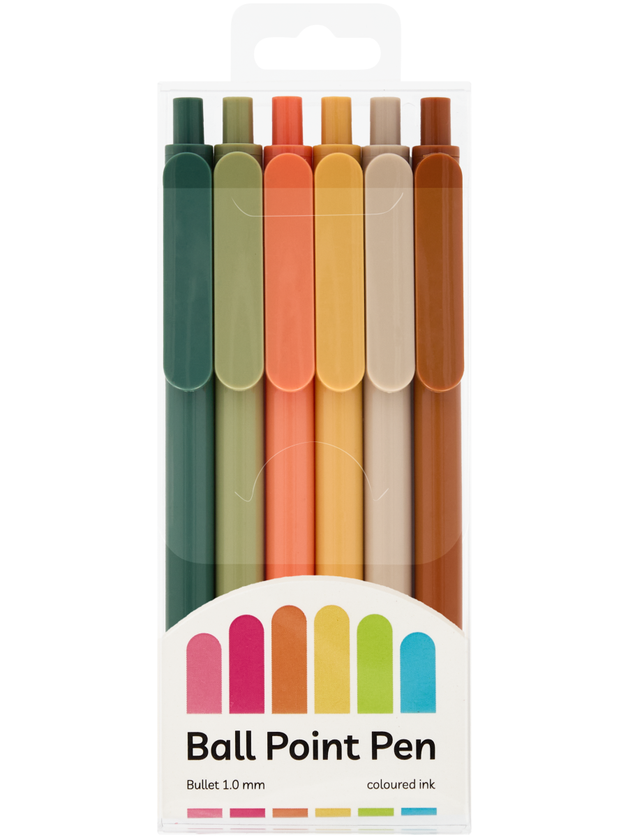 Assorted Coloured Ink Ballpoint Pens