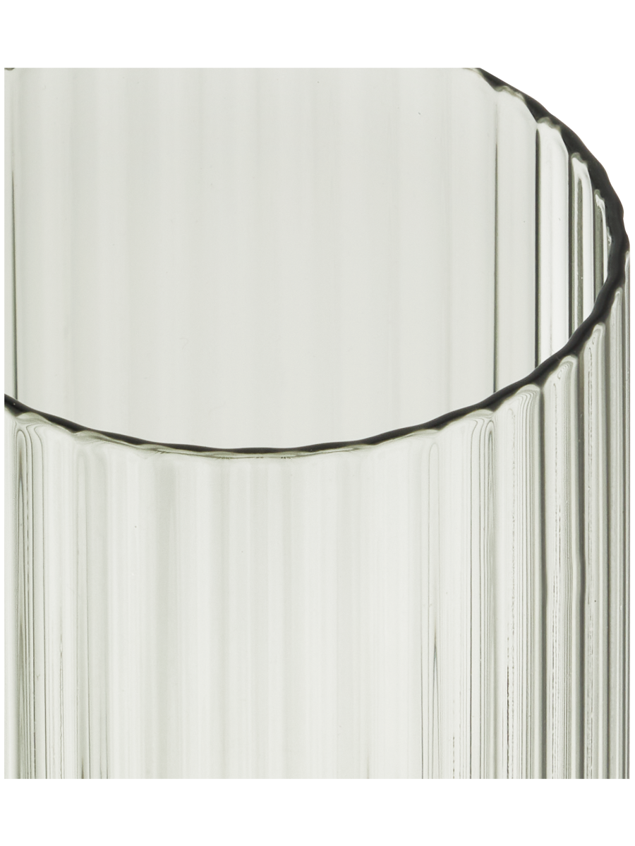 Tinted Ribbed Tumbler Glass