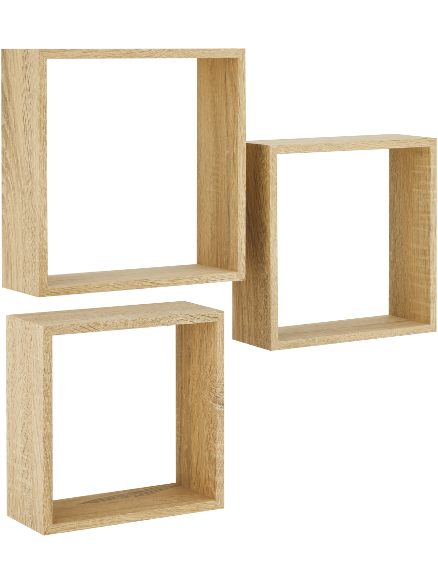 Wall Cube Shelf Set (2)