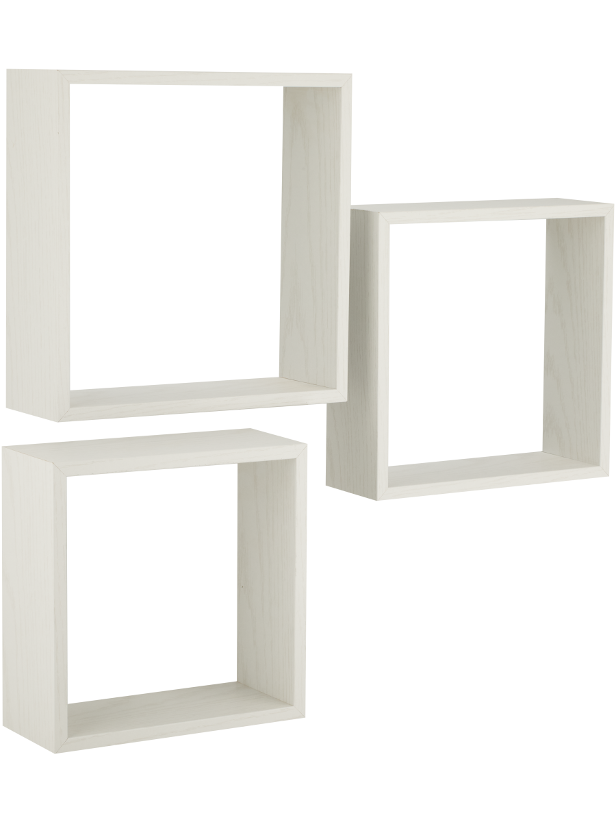 Wall Cube Shelf Set (3)