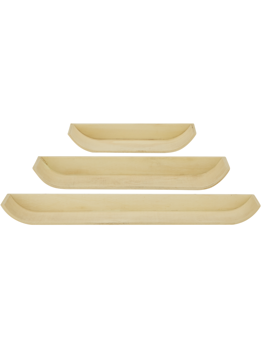 Wooded Shelf Set