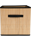 Bamboo Storage Box With Black Trim