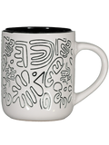 Black And White Embossed Mugs