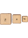 Bamboo 3 Holder Storage Set