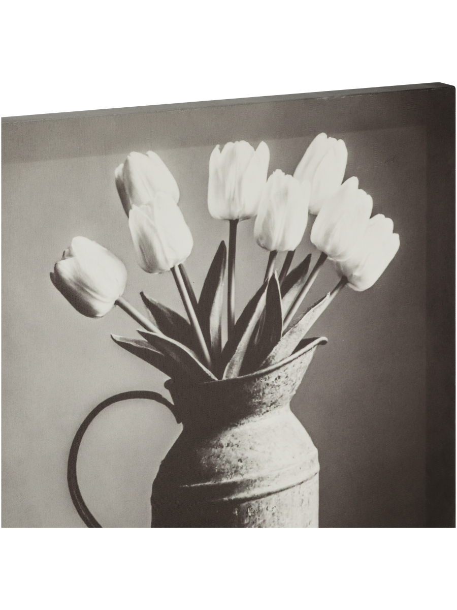 Black and Blue Tulip Canvas