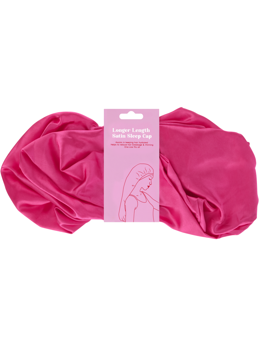 Longer Length Satin Sleep Cap