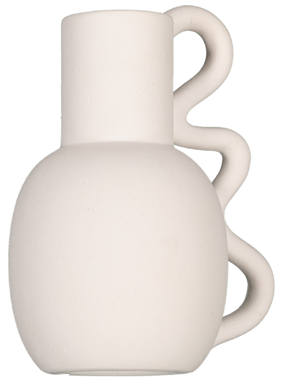 White Swirl Vase