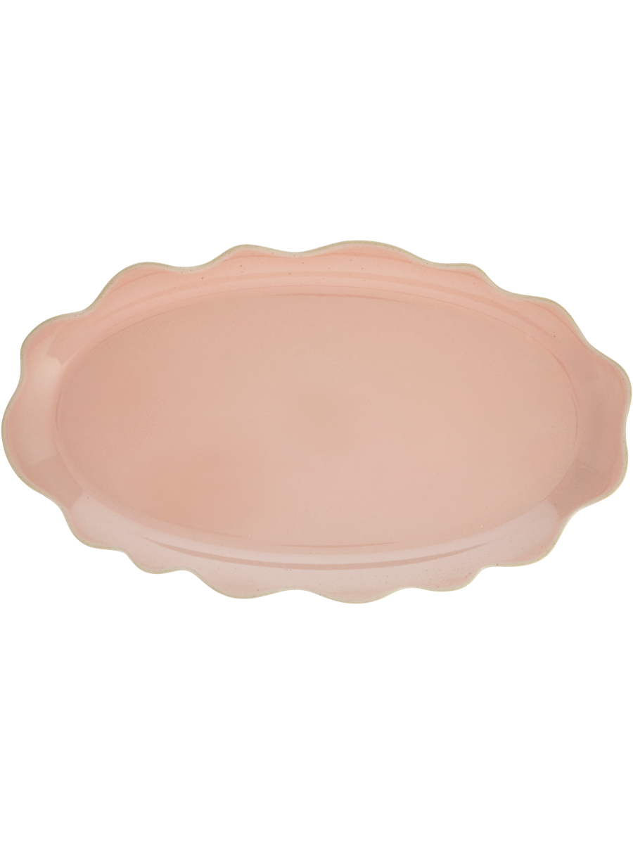 Wavy Edged Ceramic Plate