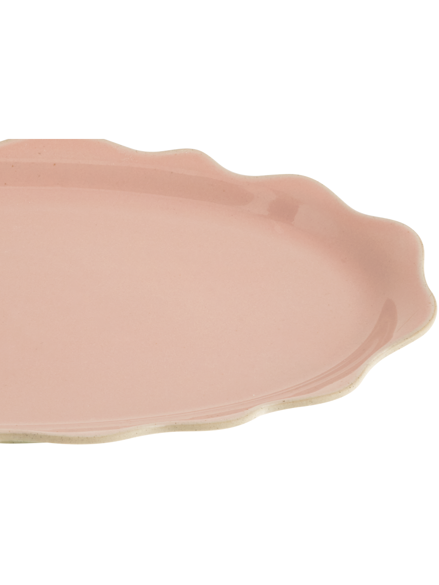 Wavy Edged Ceramic Plate