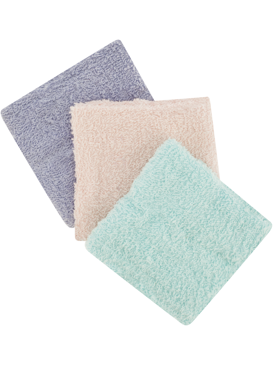 Assorted Pastel Face Cloths