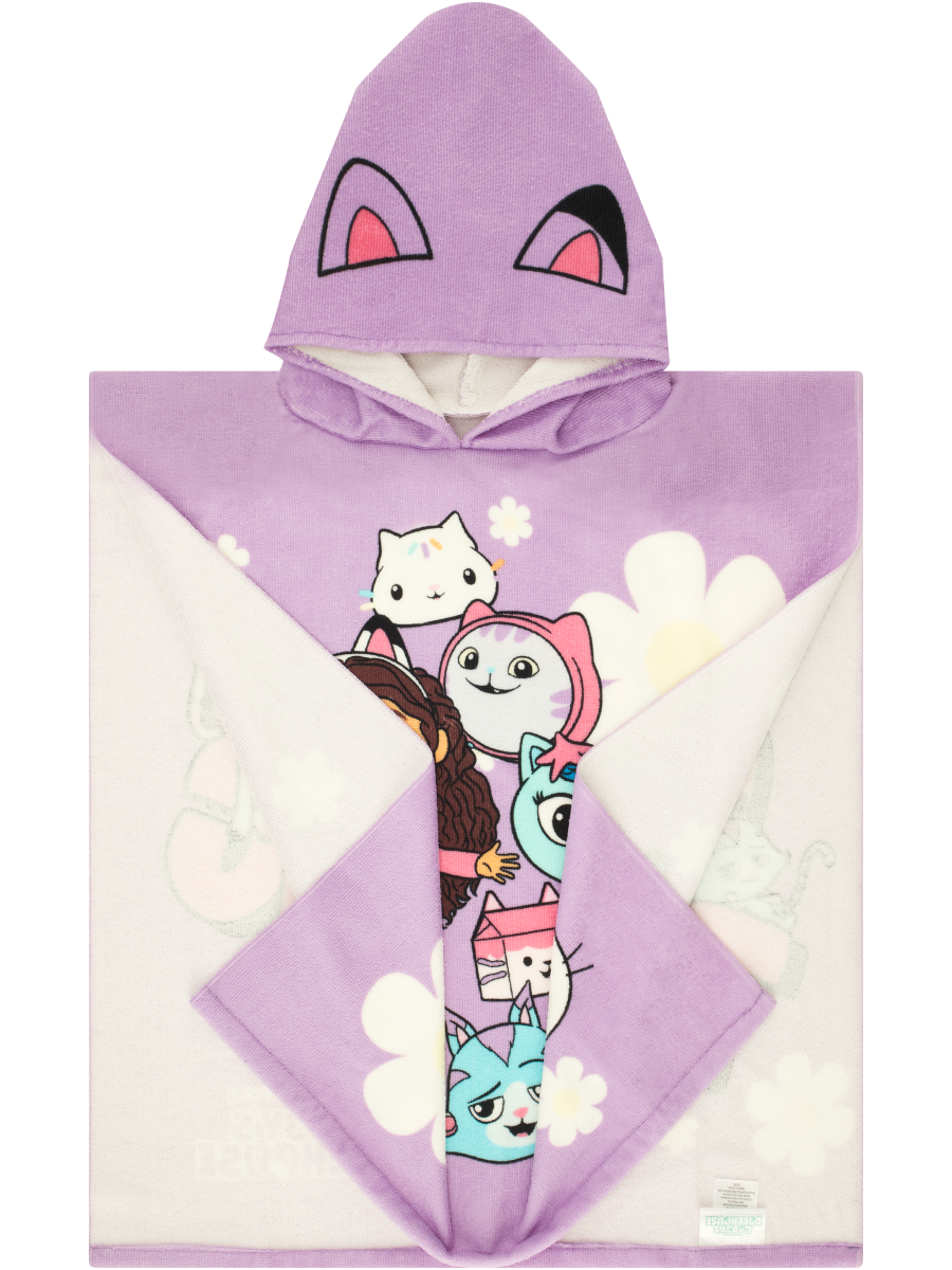 Gabby'S Dollhouse Hooded Towel