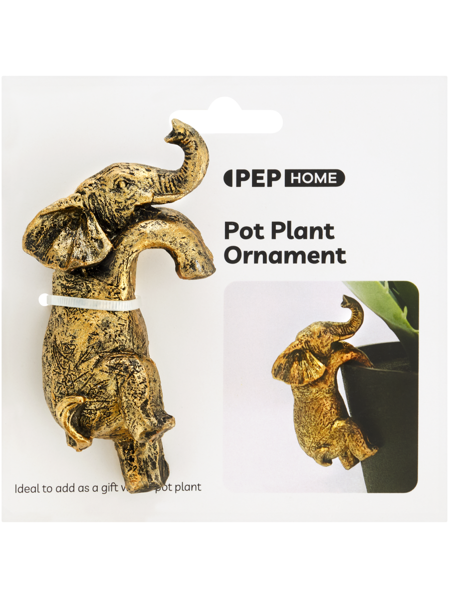 Elephant Pot Plant Ornament (1)