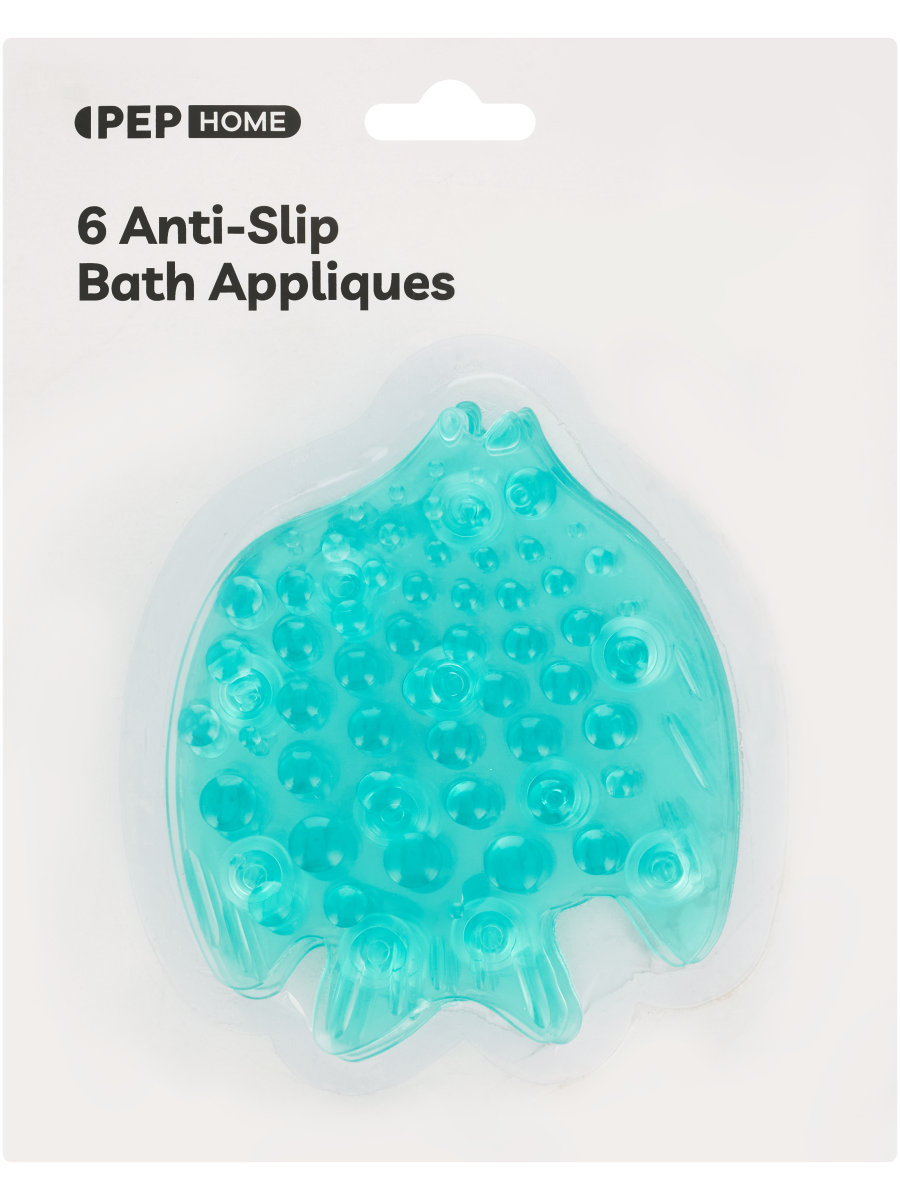 Anti-Slip Bath Appliques 6 Piece