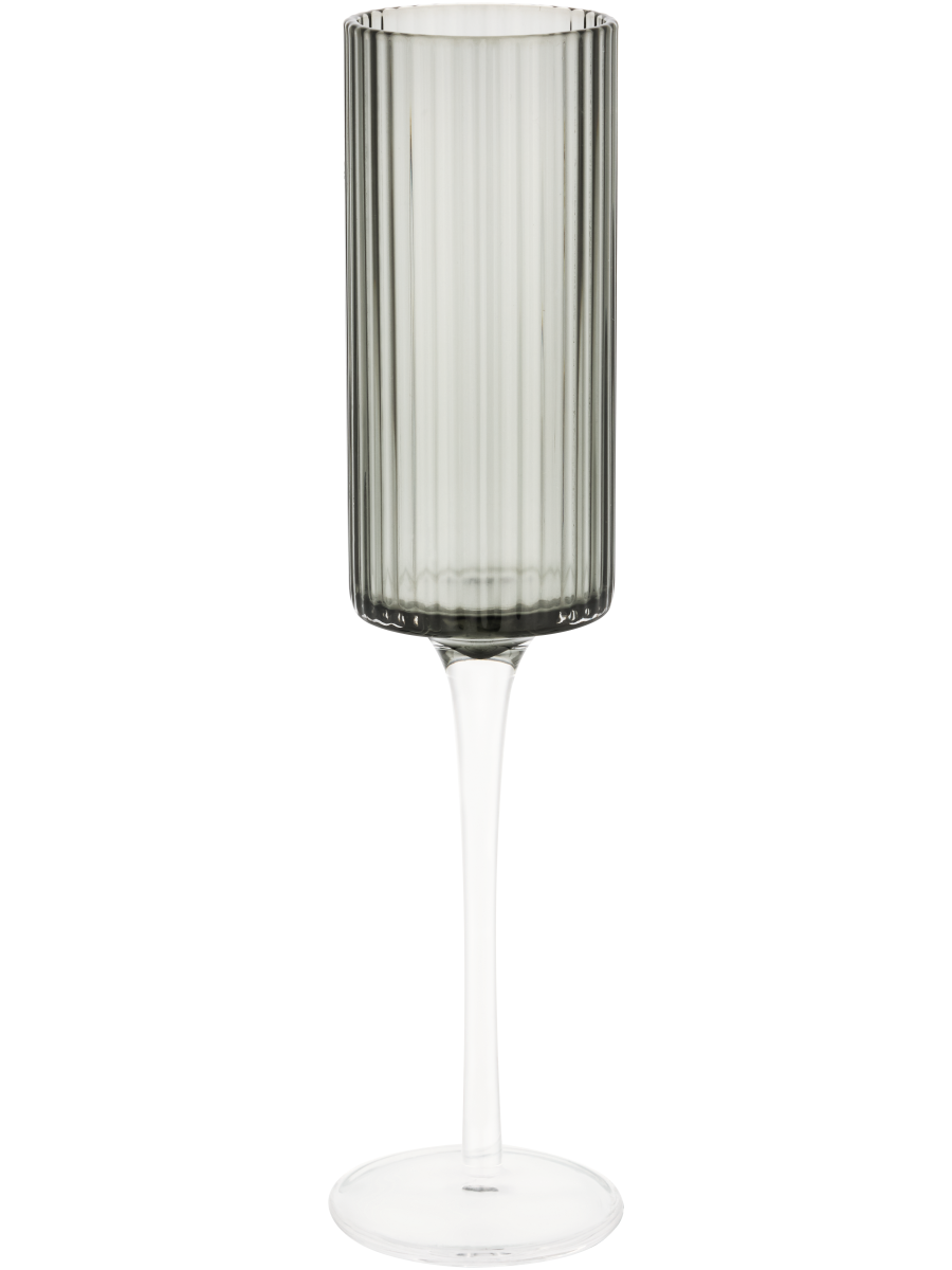 Ribbed Champagne Glass