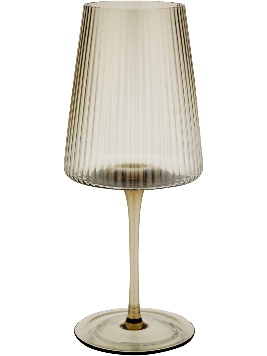 Ribbed Wine Glass