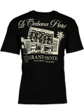 Black Embroidered Graphic T-Shirt