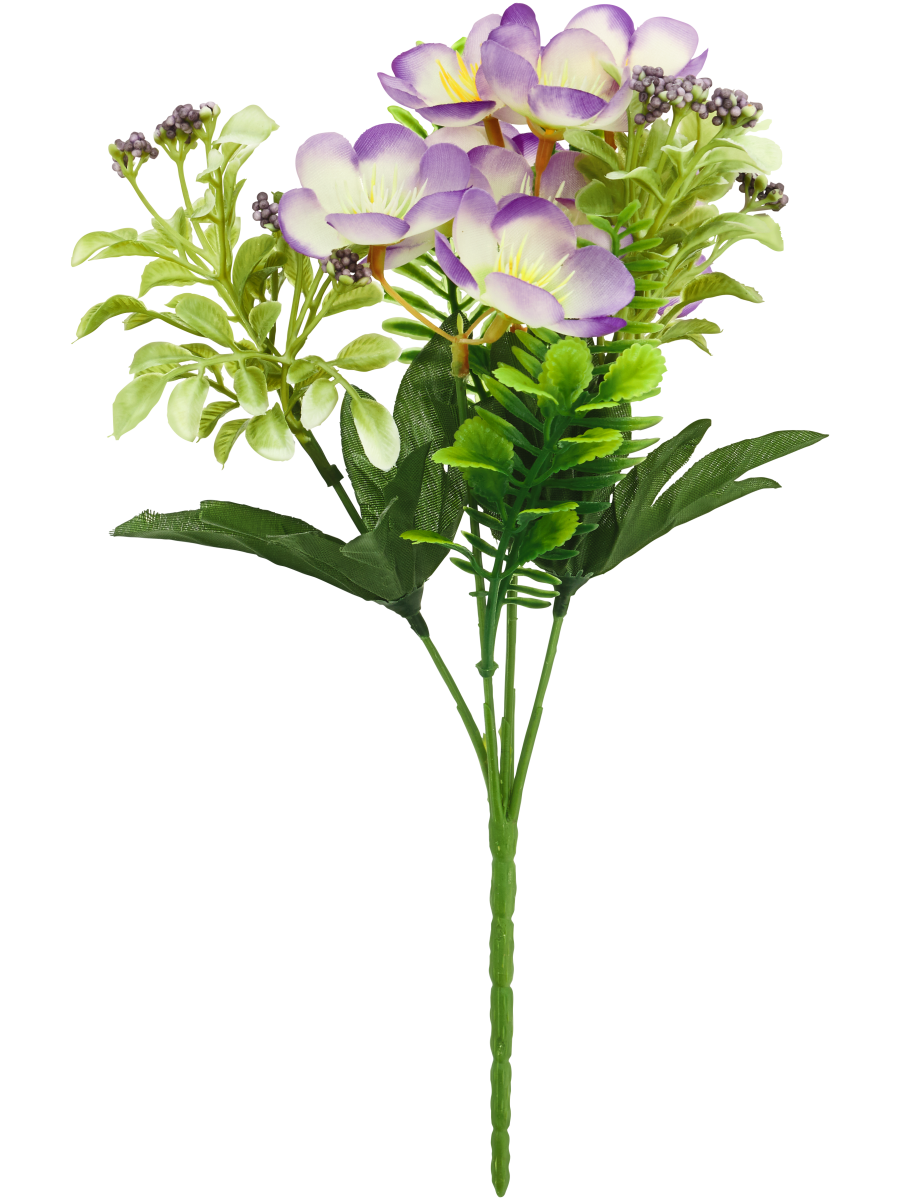 Purple Orchid Artificial Flower Bunch