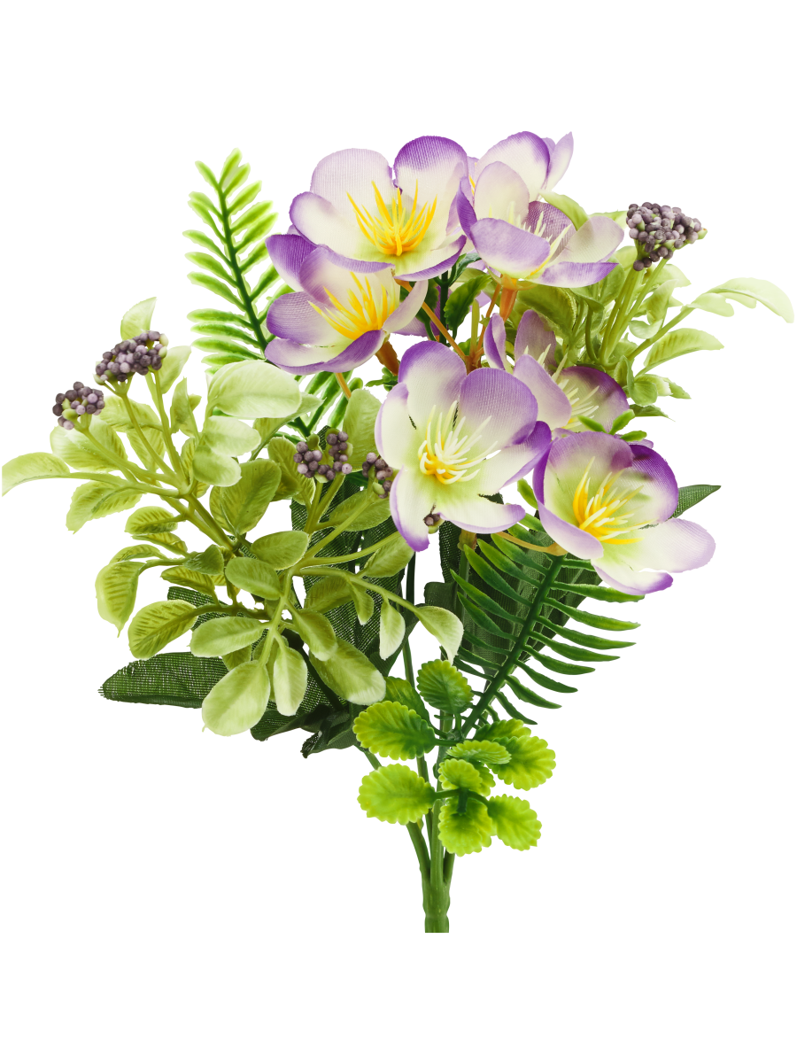 Purple Orchid Artificial Flower Bunch