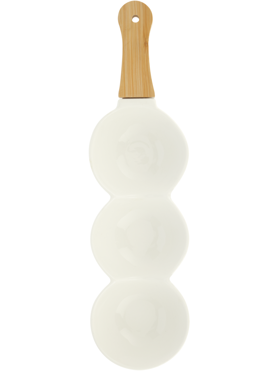 Three-Bowl Server With Handle