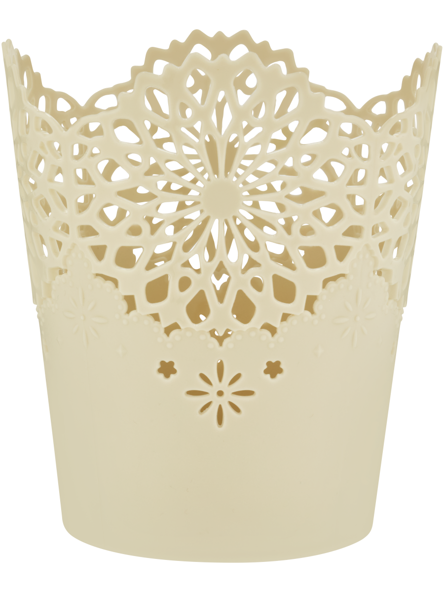 Round Crochet Decorative Planter