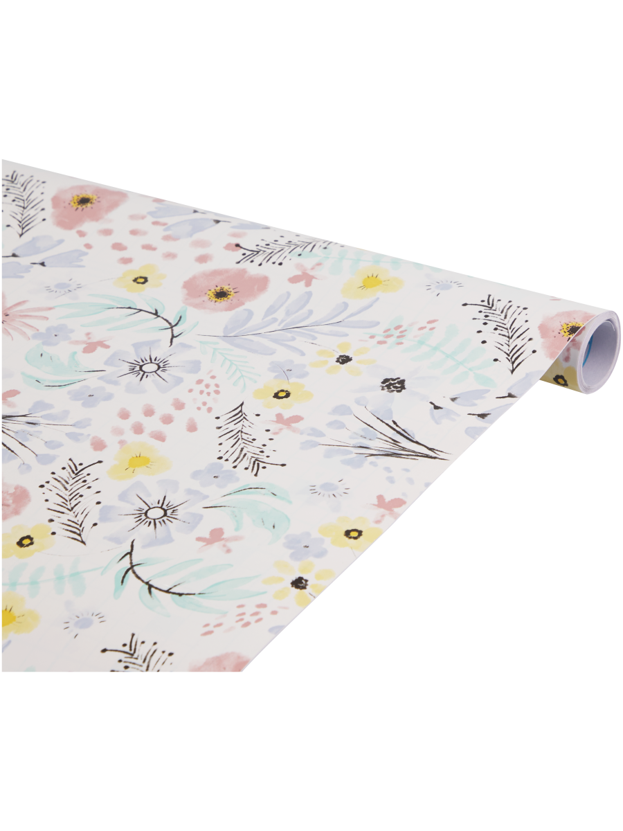 Floral Adhesive Paper