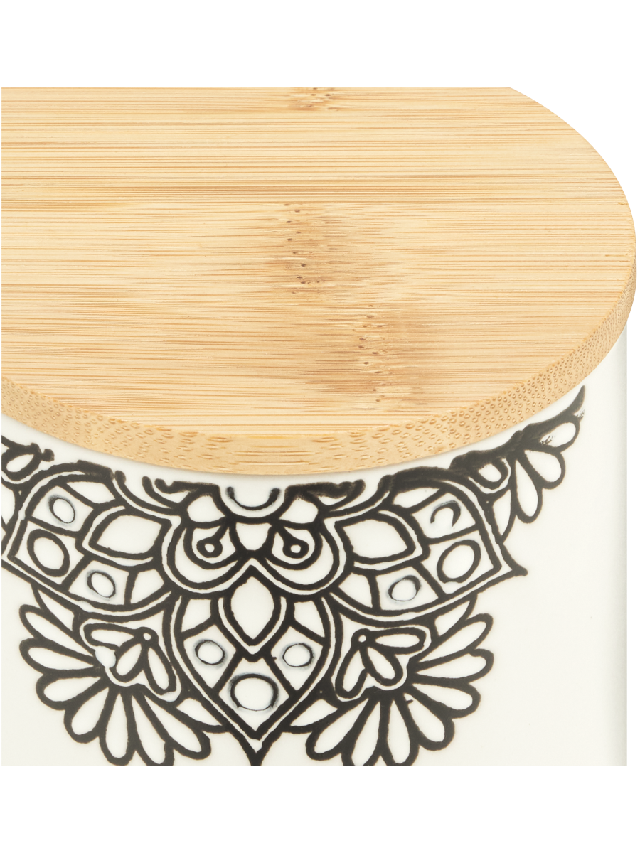 Black And White Canister