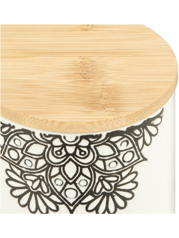 Black And White Canister