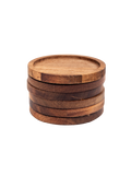 6 Piece Acacia Coasters