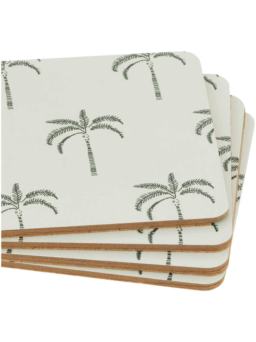 Palm Tree Pattern Coasters