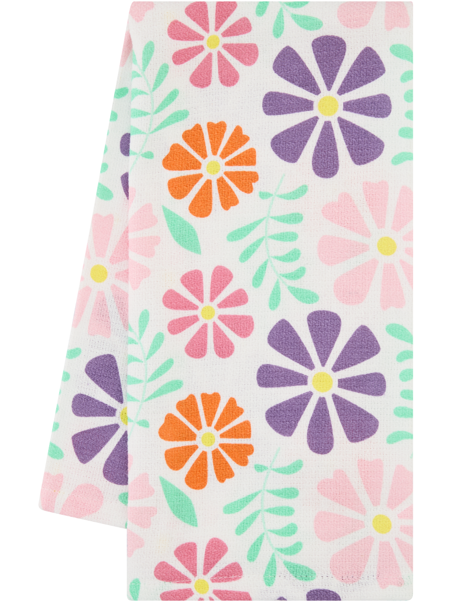 Flowers Tea Towel