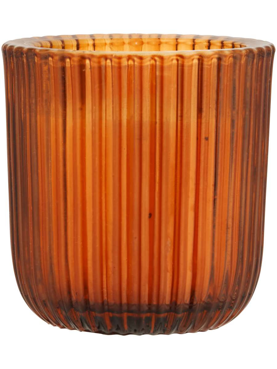 Amber Glass Candle