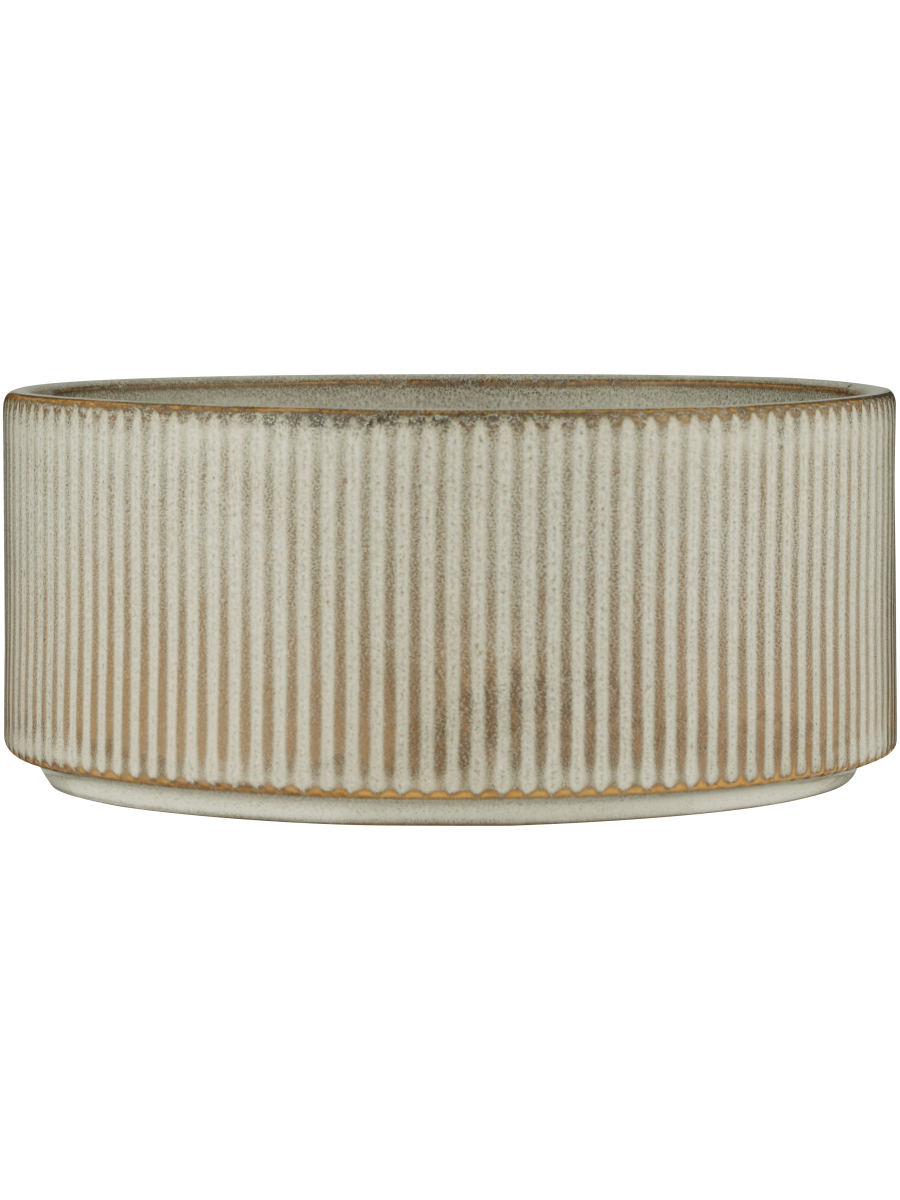 Ceramic Ribbed Bowl Ribbed