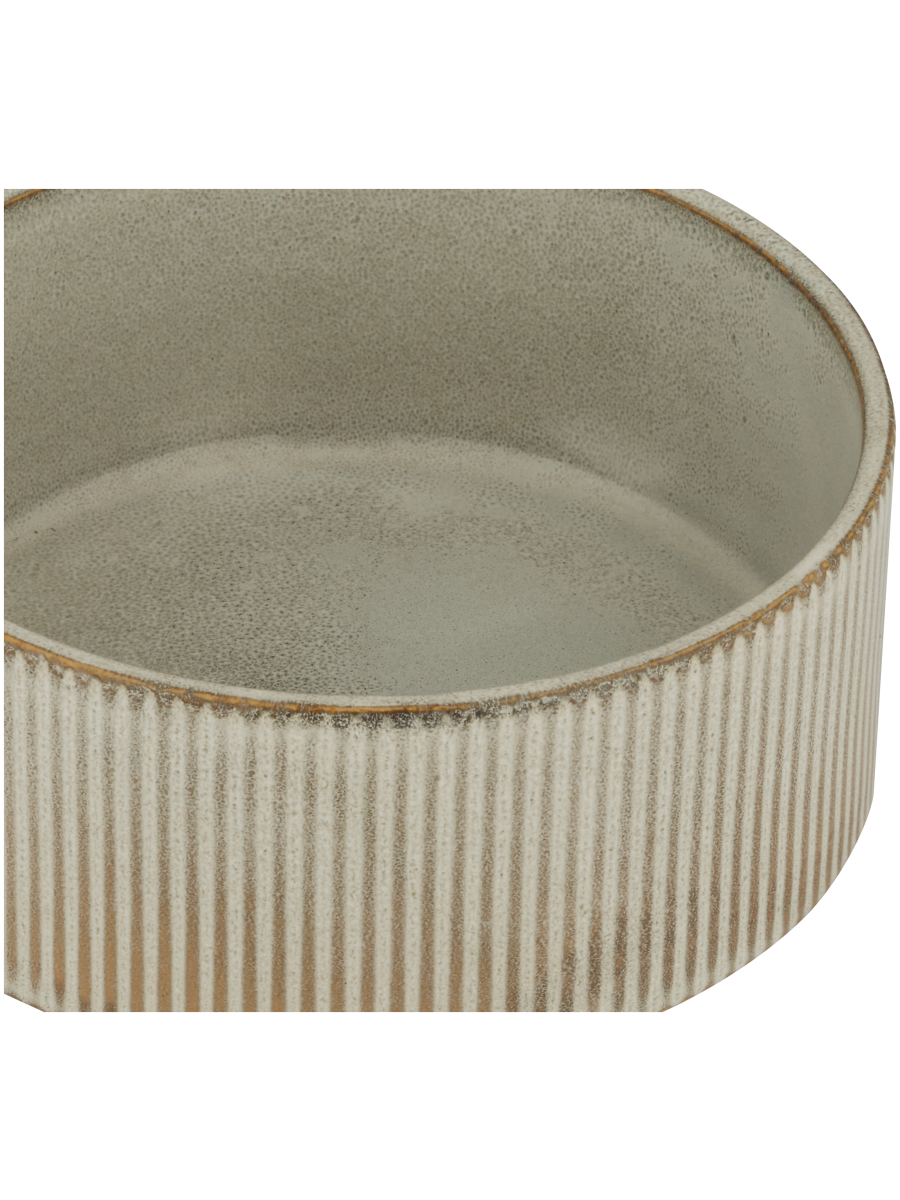 Ceramic Ribbed Bowl Ribbed