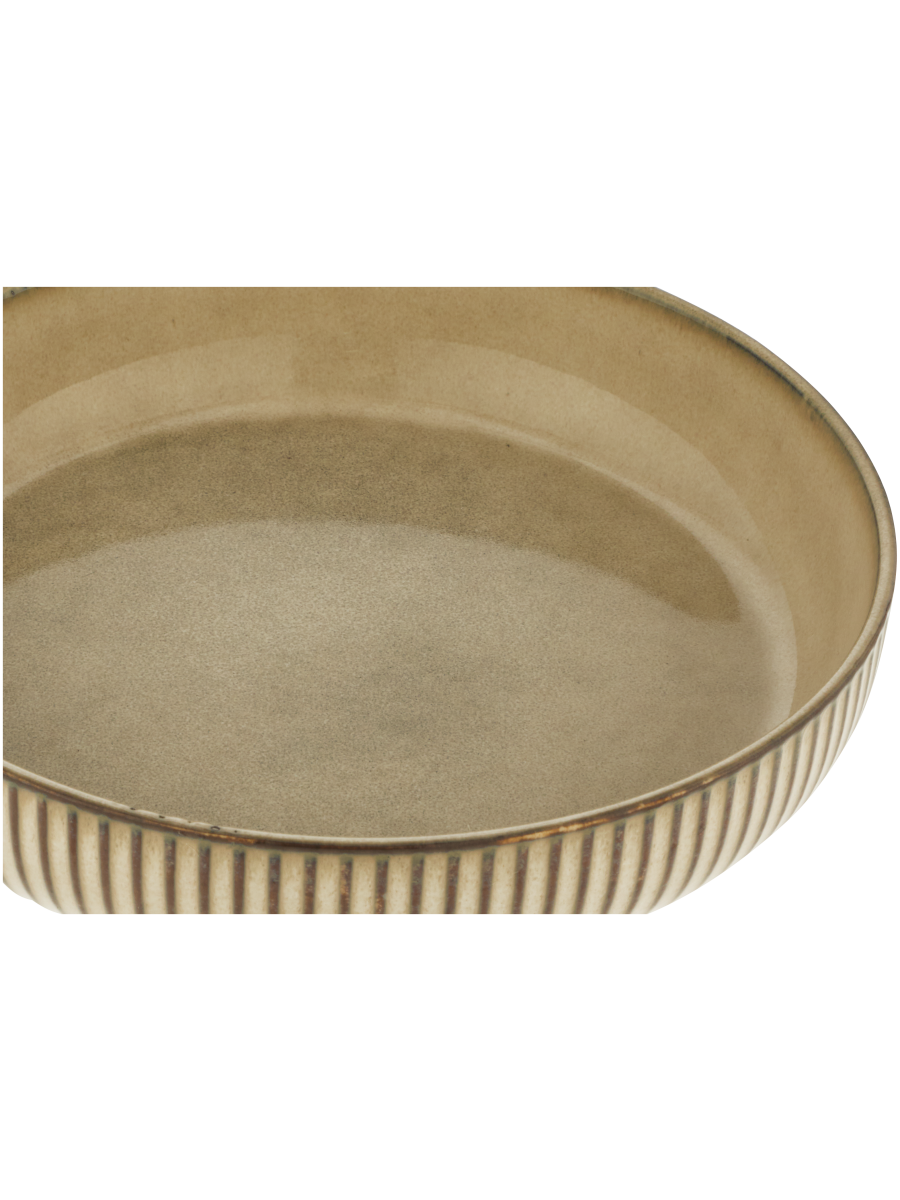 Textured Glass Bowl 20.2cm