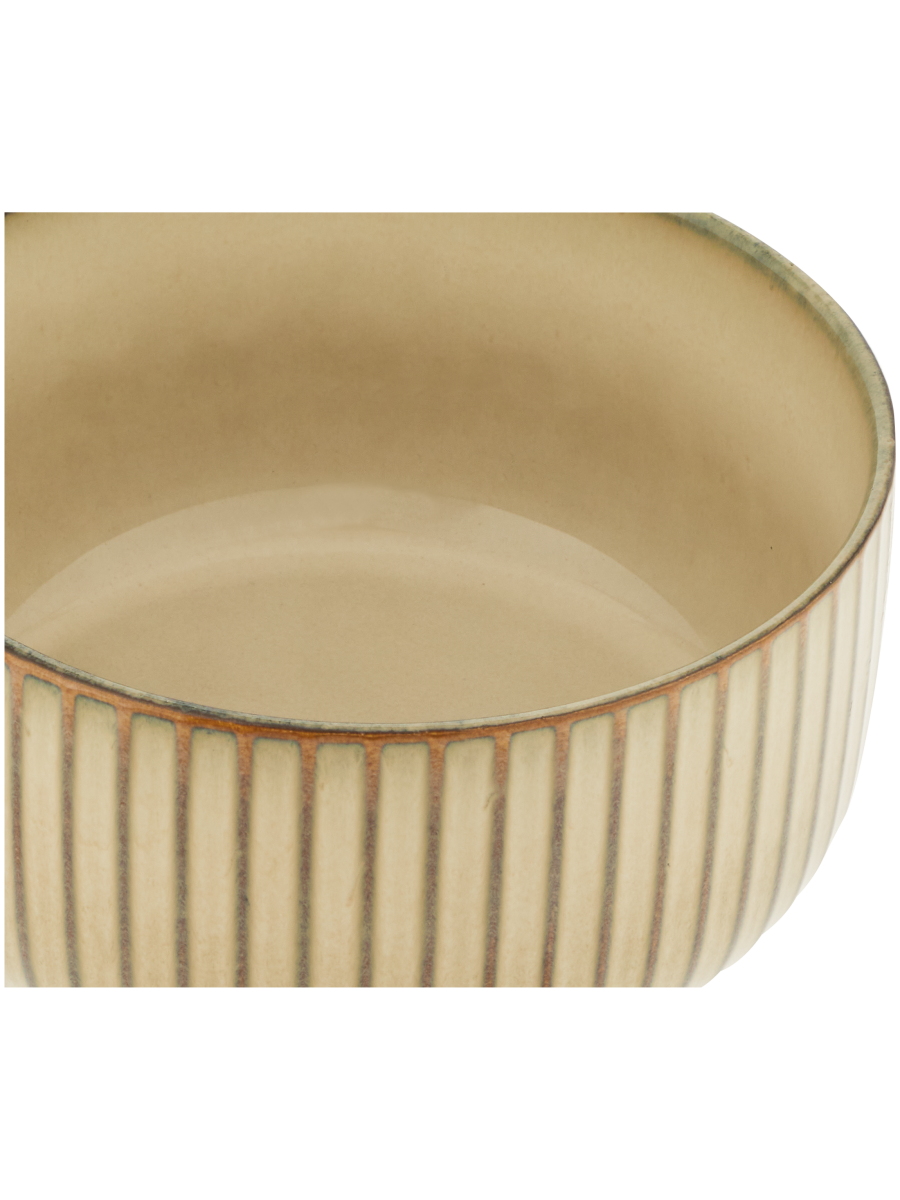 Striped Glass Bowl