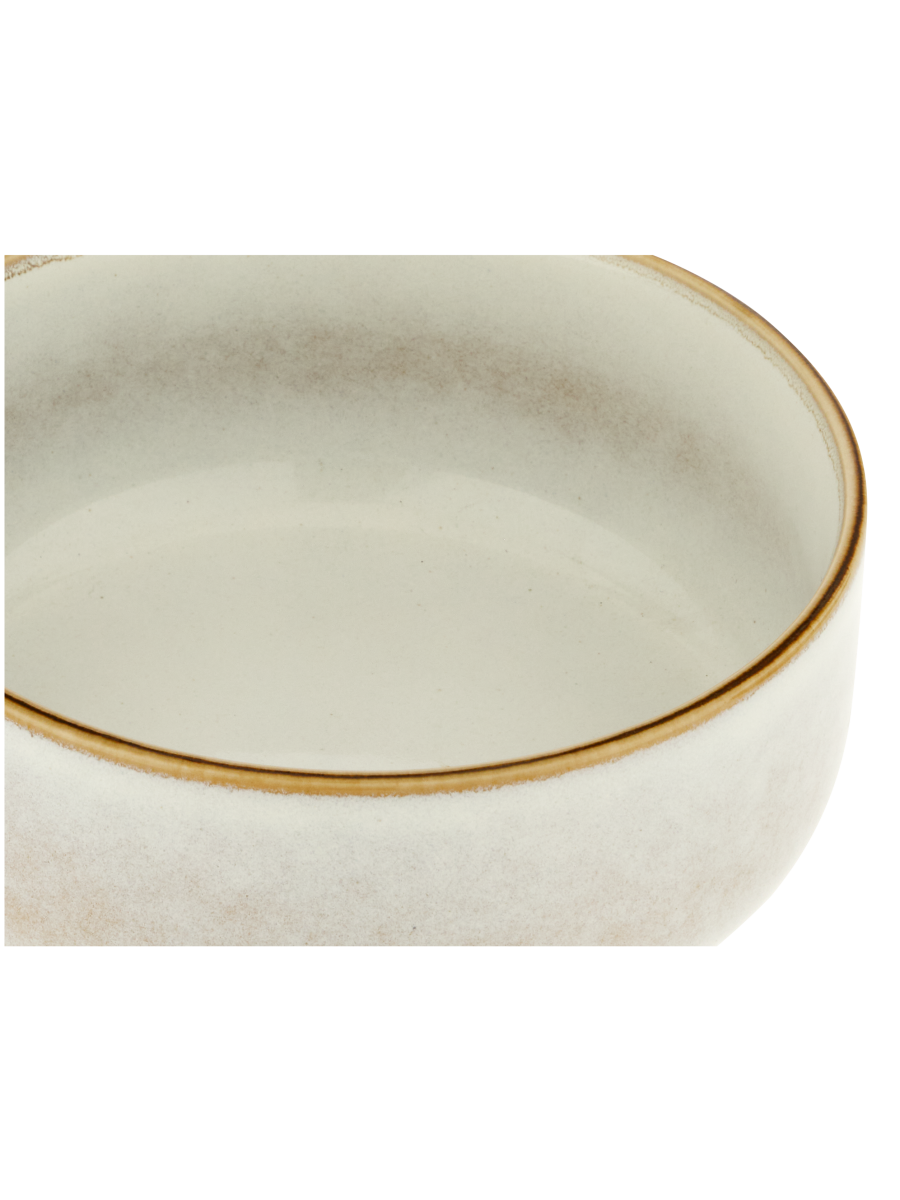 Gold Rim Glass Bowl