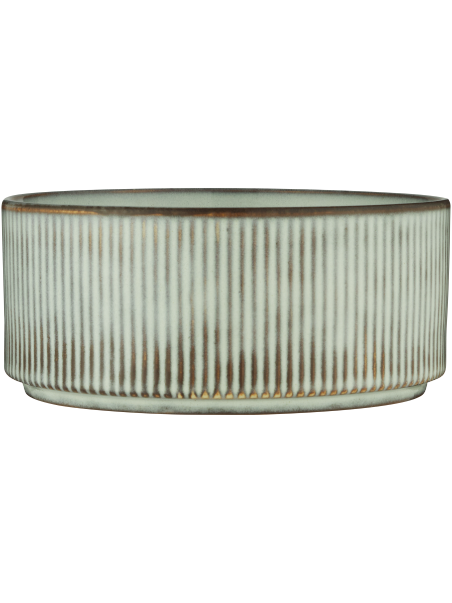 Ribbed Ceramic Bowl