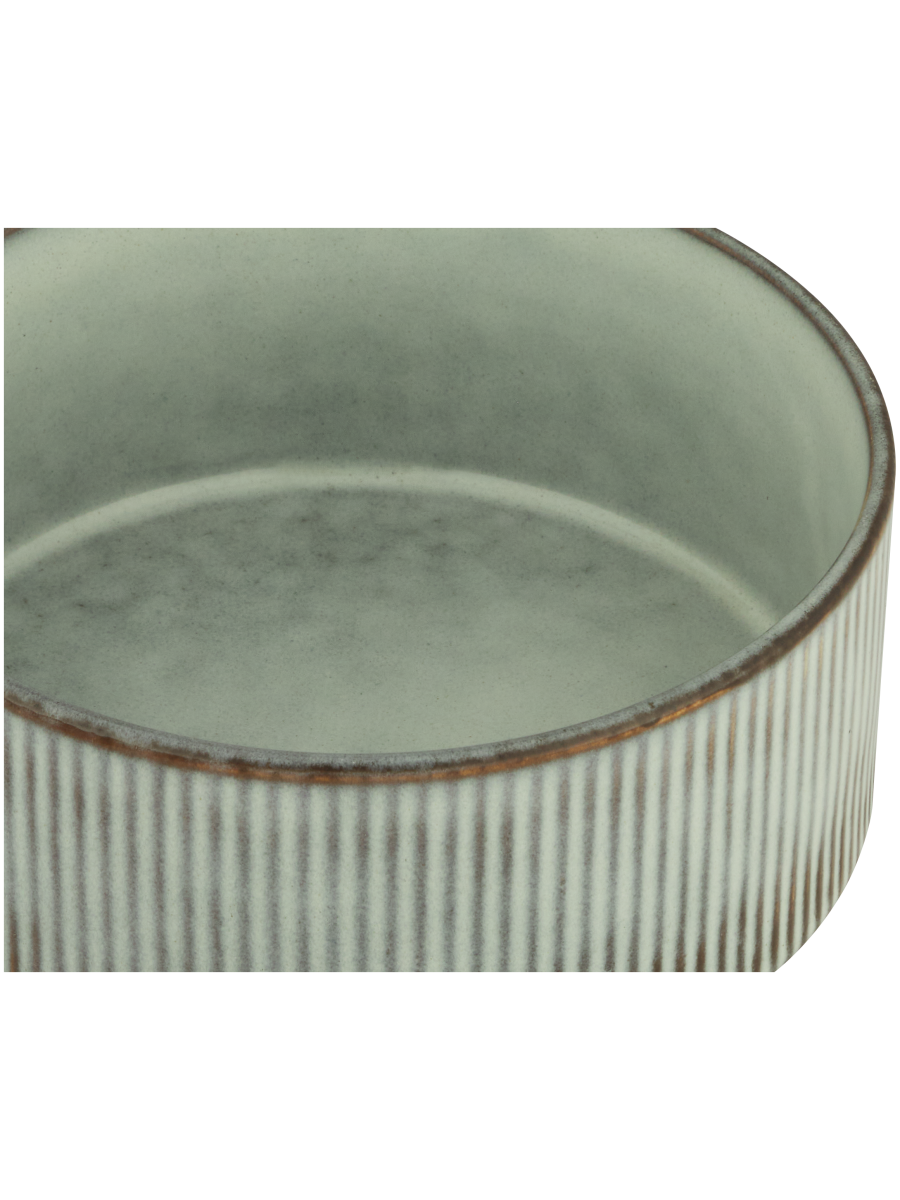 Ribbed Ceramic Bowl
