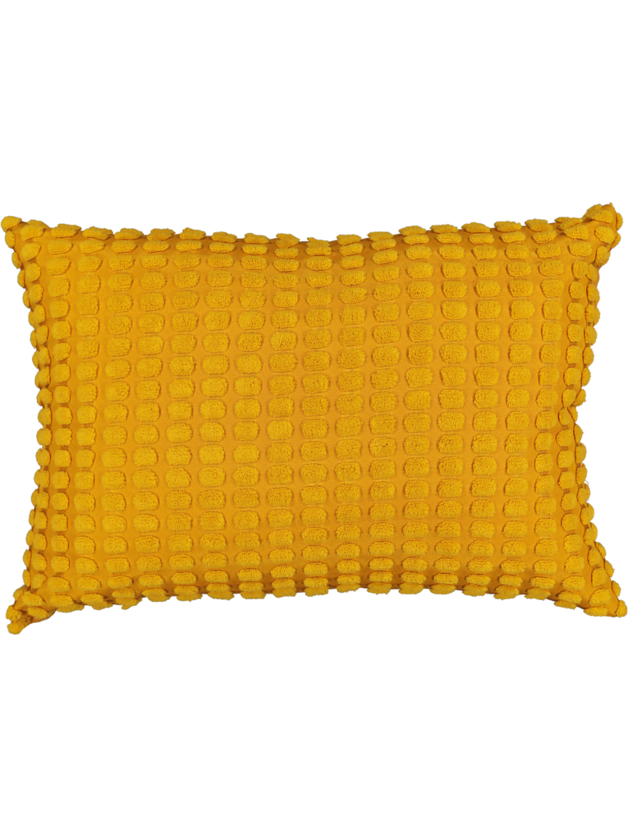 Yellow Pom Pom Scatter Cushion