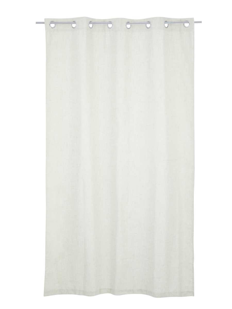 Cream Eyelet Lined Curtain