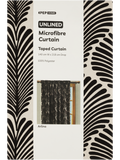 Unlined Microfibre Taped Curtain