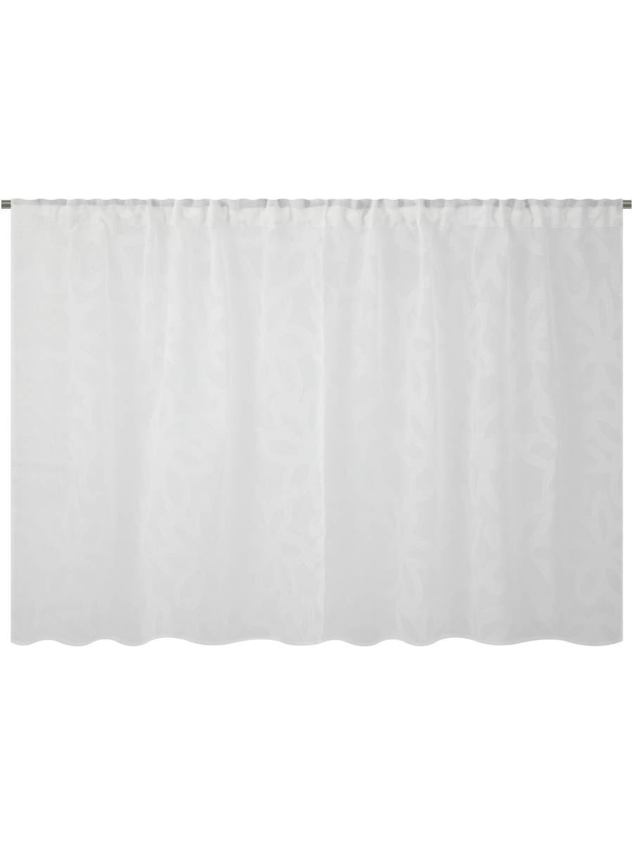 Sheer Cafe Taped Unlined Curtain