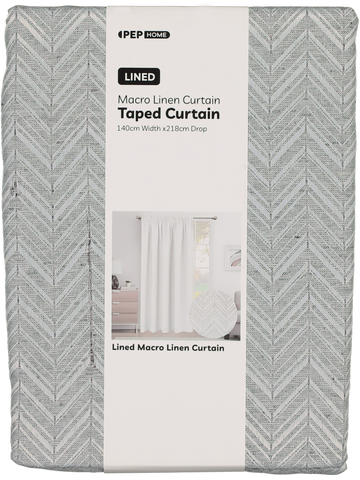 Lined Microlinen Curtain