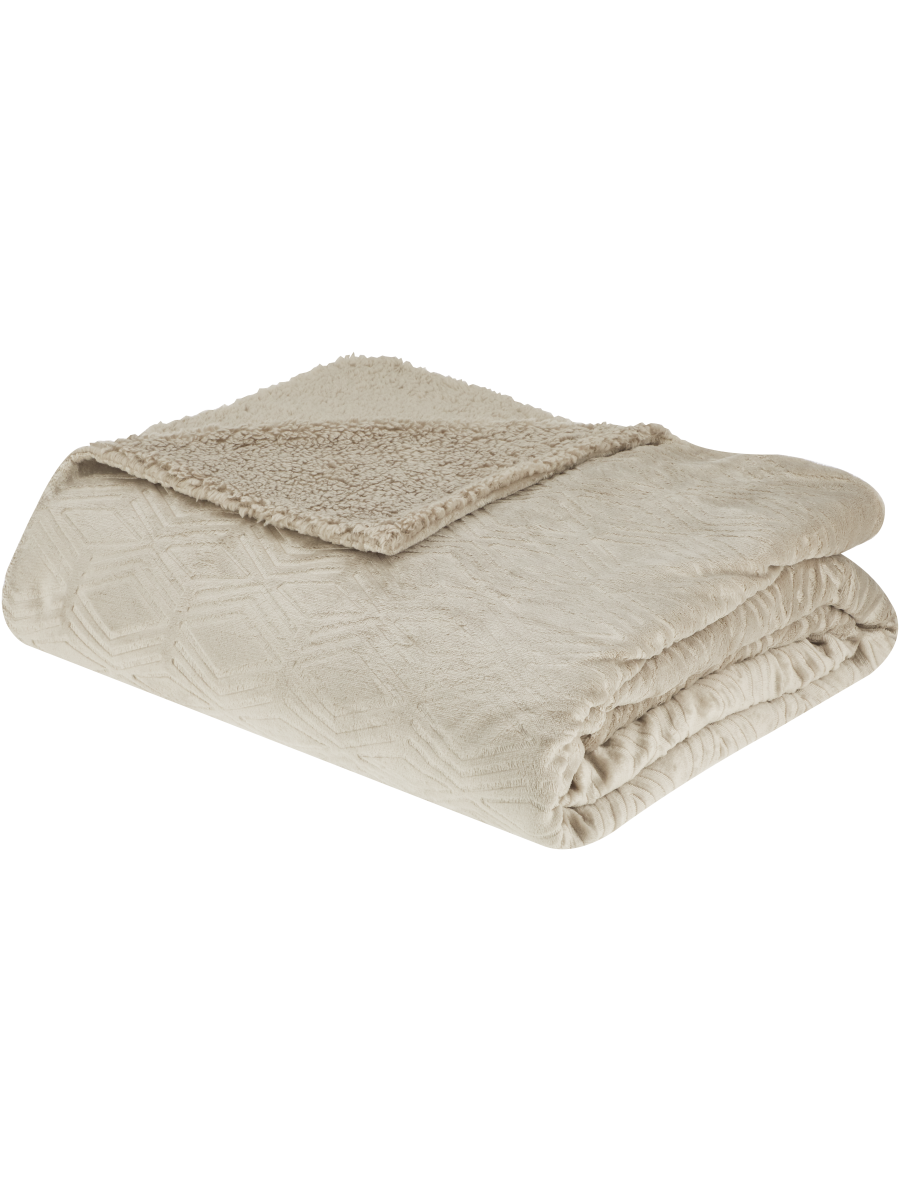 Medium Weight 2 Ply Embossed Blanket Double