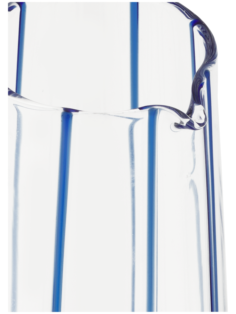 Glass Striped Carafe